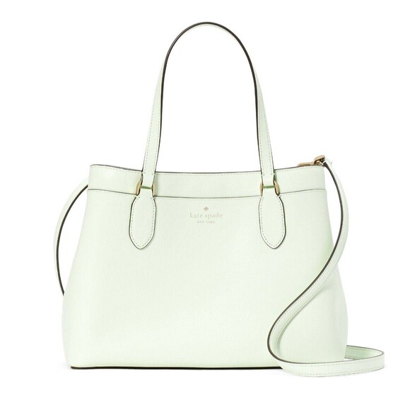 New Kate Spade Sienna Satchel Grain Leather Lime Frosting - Picture 1 of 5